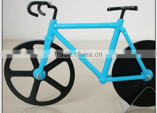 New Creative Bike Pizza Cutter Kitchen Leisure Time Pizza Cutter Stainless Steel Useful Multifunction photo-2