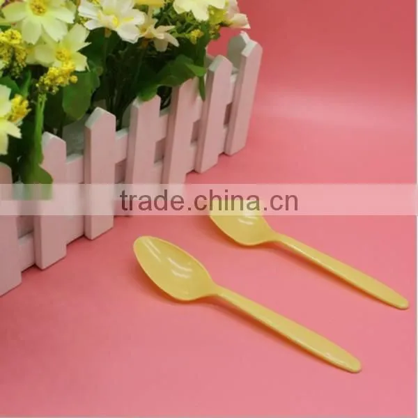 Food Grade Yellow Disposable Plastic Spoons,custom Wholesale Disposable Plastic Spoons Supplier in CHINA,custom Plastic Spoons photo-2