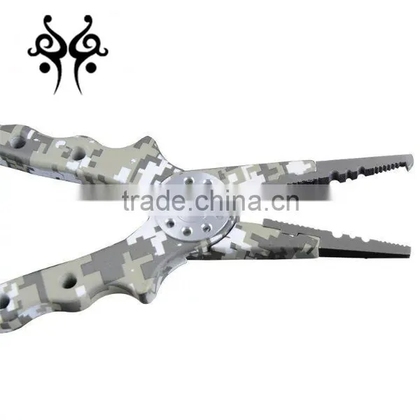 QJ-FP002 7inch Camouflage Aluminum Handle Tungsten Blade Fishing Pliers photo-3