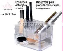 creative design girls' gifts plastic OEM clear PS/ acrylic cosmetic box