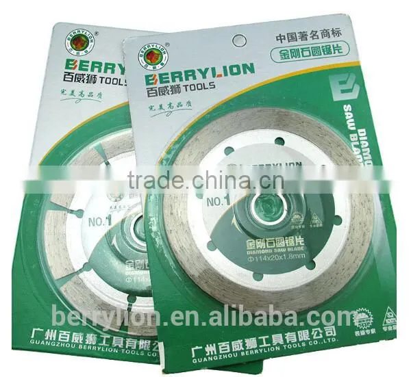 Berrylion 114mm Economical Diamond Saw Blade for Instruction Dry Diamond Saw Blade photo-4