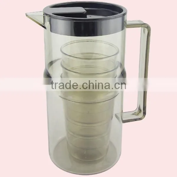 1800ml Drinking Set Insulated Plastic Cooler Water Jug Set With 4 Cup photo-2