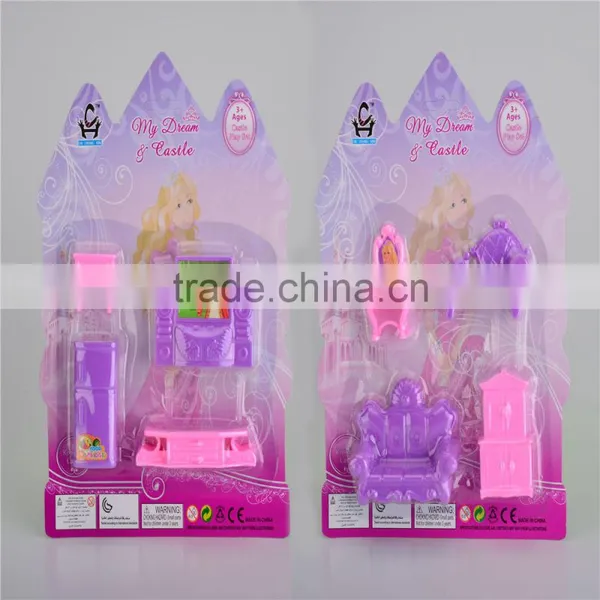 2016 New Fashion Kids Furniture Toy Plastic Castle Play Set photo-3