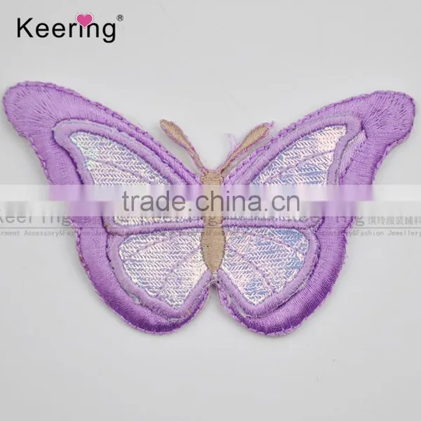 Factory Direct Wholesale Pretty Butterfly Embroidery Patch WEF-742 photo-3