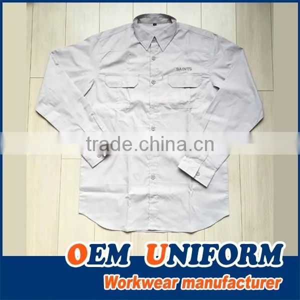 Men Shirt Cotton Grey With High Quality photo-2