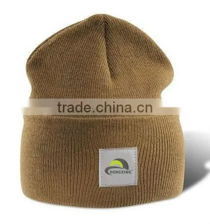 Cuff Blank Plain Ski Custom Knit Skull Beanie photo-4