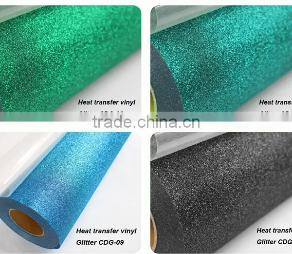 Glitter PU Textile Vinyl Heat Transfer Sheets photo-5