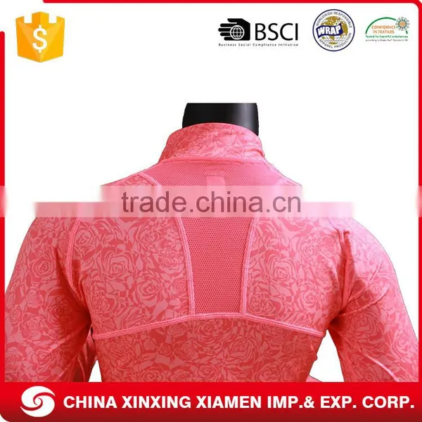 All Over Print Pink Running Plain Women Yoga Jacket photo-5