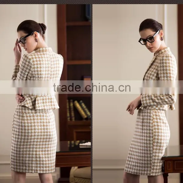 Fashion Ladies Skirt Suits Custom Women Suit WMS32 photo-2