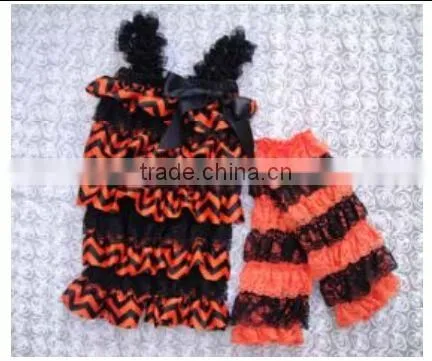 2016 Chian Product and Wholesale Halloween Set With Romper and Tops and Legging Warmer for Baby photo-2