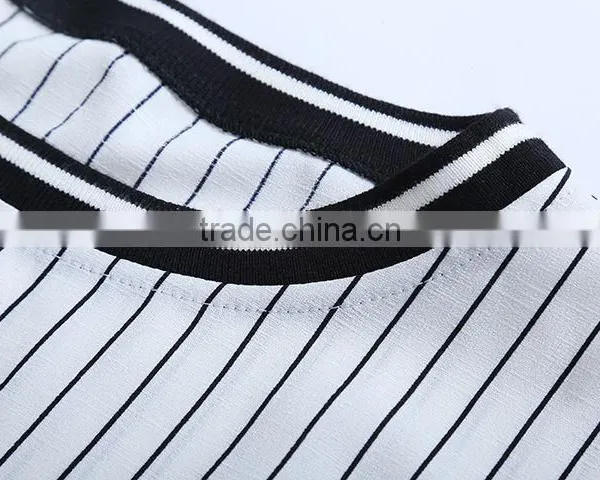 Stripe Fitted Ladies Suit Design Dress Women Wear photo-5