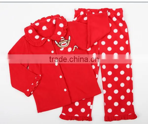2014 Polar Fleece Girls Pajamas Size 8 photo-2
