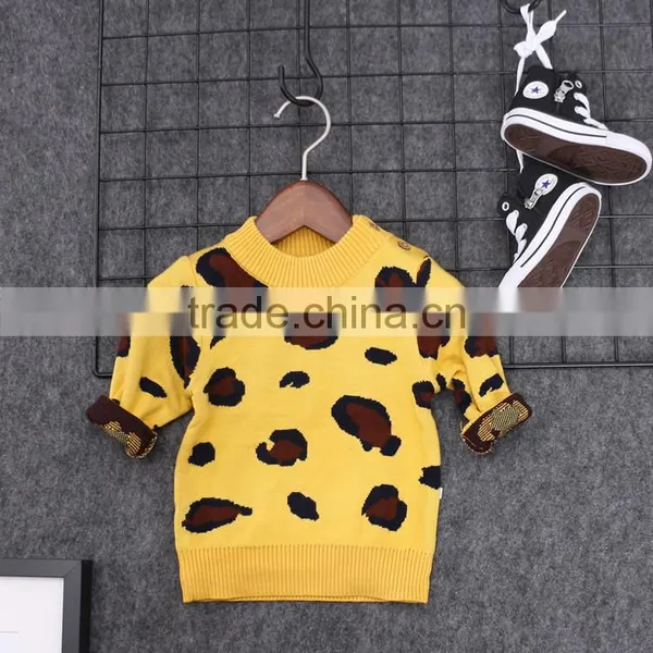 S16707A Wholesale Latest Cotton Knitting Children Kid Sweater for Girls photo-4