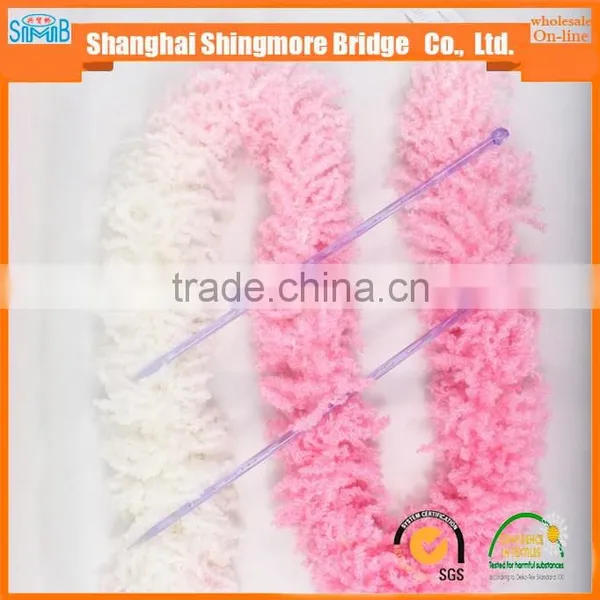2016 New Fashion OEKO-Tex Standard Quality Knitting Scarf Yarn Acrylic Pig Tail Yarn photo-5