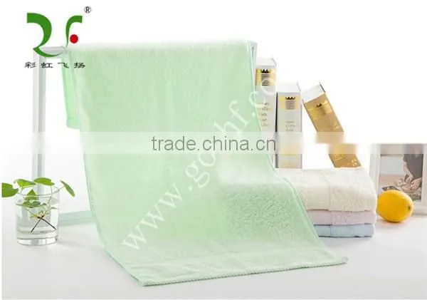 Good Quality 16S Sprial Bamboo Plain Dyed Jacquard Hand Towel photo-2