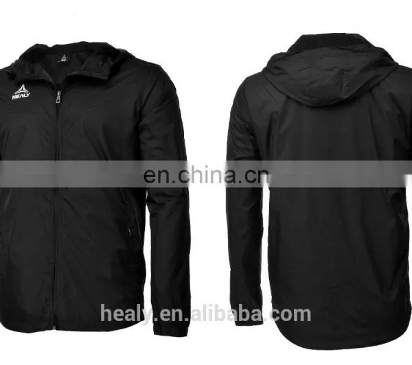Healy 100% Polyester Lightweight Waterproof Hood Rain Jacket photo-2