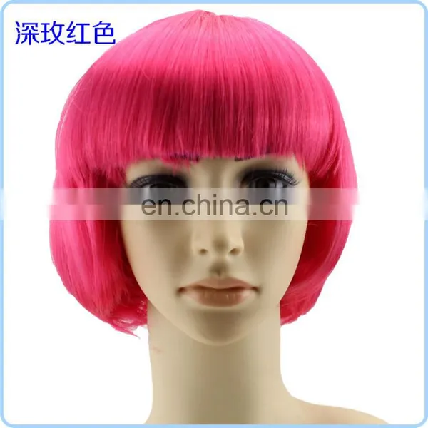 Purple Cosplay Cheap Bob Short Wigs FGW-0061 photo-6
