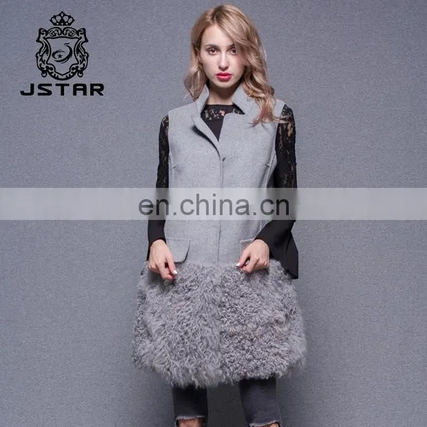 2017 High Quality Handmade Cashmere Vest Lower Hem With Lamb photo-4