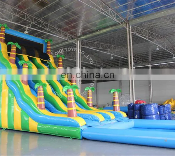 0.55MM PVC Kids Inflatable Slide,Inflatable Water Slide With Pool For Sale photo-3