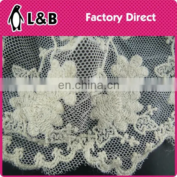 Wholesale New Design Embroidery Cotton Chemical Tulle Lace photo-5