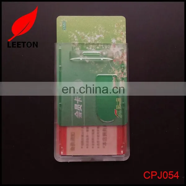 Factory Custom Double Sided Rigid ID Badge Holder photo-4