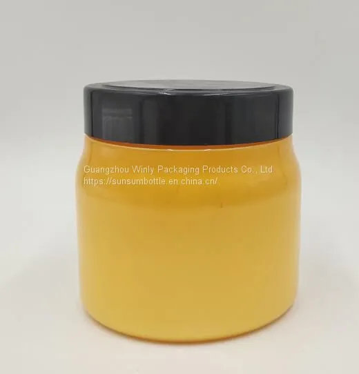 500ml Wide Mouth Acrylic Surface Plastic Jar for Body Lotion