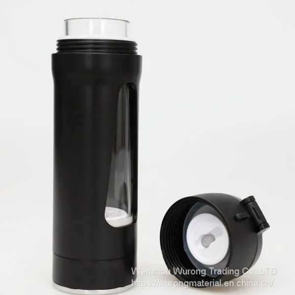 280ml Borosilicate Glass Water Cup With Ceramic Spheres of Mineral Alloy Element Making Water Soluable Hydrogen 800-1300 Pbb Rapid Microelctrolysis Generating Hydrion Neutralizing Radical Portable Lidded Bottle Anit-scald-skid Hot Water Tea Cup photo-4