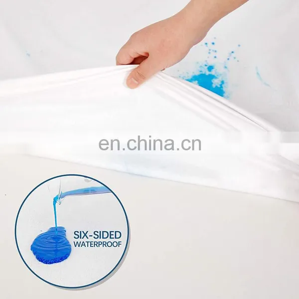 2020 Amazon Hot Sale Home Textile Encasemeent King Size Bed Waterproof Mattress Covers Protector With TPU Lamination photo-3