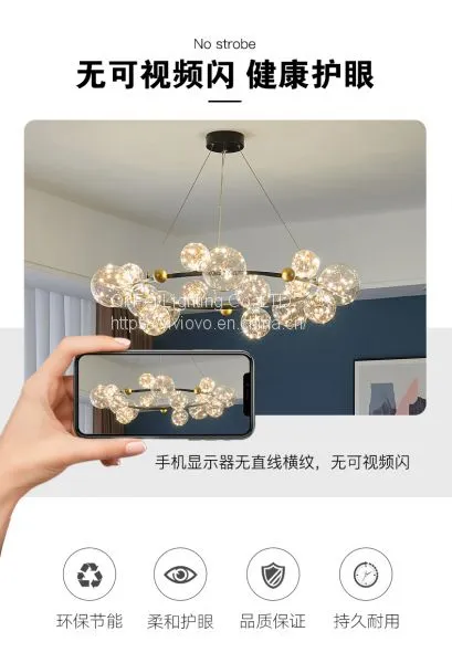 Chandelier Northern Europe Full of Stars Post-modern Simple Wind Light Luxury Warm Lamp photo-3