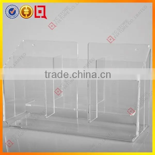 Wall Mount Clear Acrylic Brochure Holder photo-2