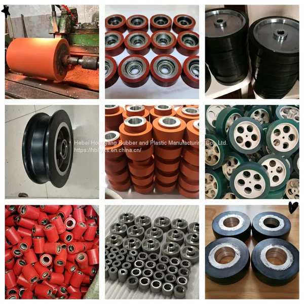 Polyurethane Coated Wheel Polyurethane Roller Polyurethane Coated Processing photo-3