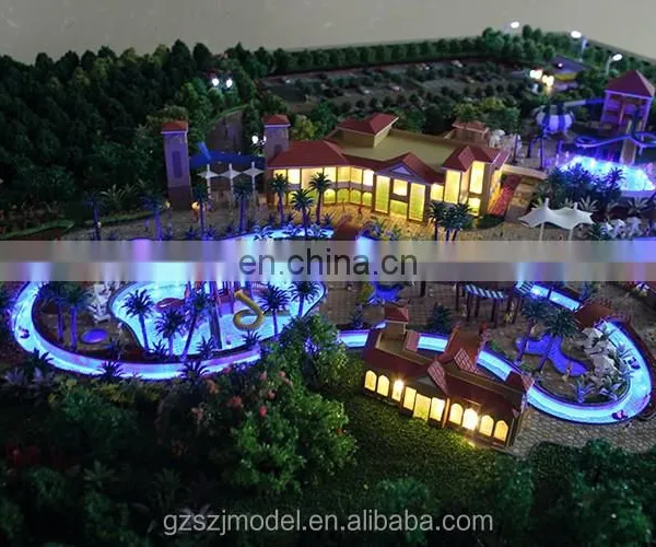Water Park Architectural Scale Model ,entertainment Facility 3d Miniature Model for Exhibition photo-4