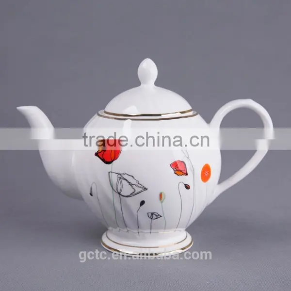 Fine Bone China Tea Set With Flower Design photo-2