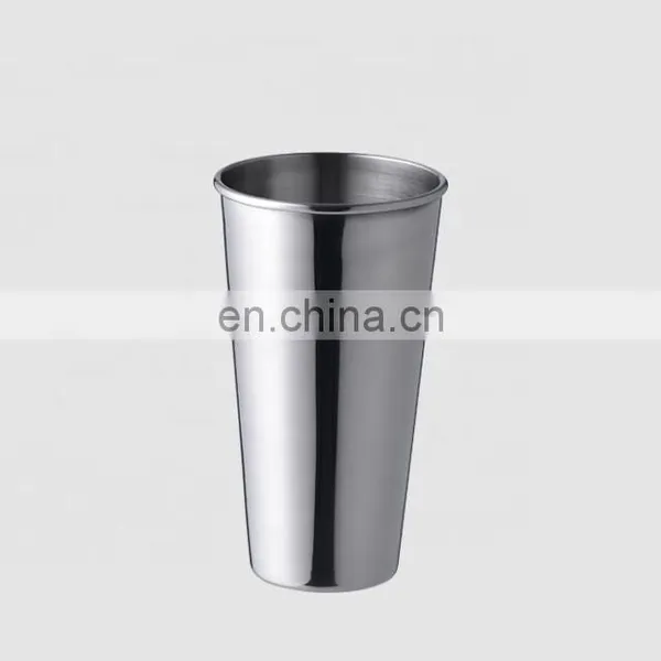Factory Direct Wholesale 16 oz Stainless Steel 304 Metal Pint Drinking Beer Mugs Wine Tumbler Cup