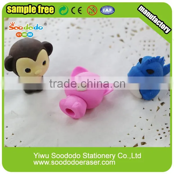 Colored Eraser Pencil Topper Custom Animal Stationery Eraser photo-2