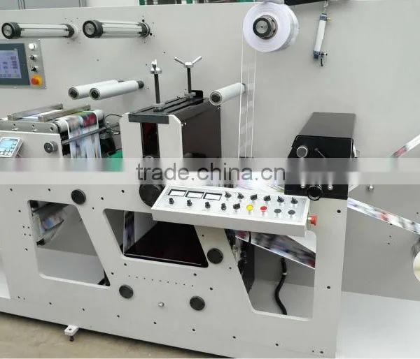 2016 HAS VIDEO IML Sticker Label Die Cut Flat Bed Machine With Punching, Hot-stamping ,laminating photo-2