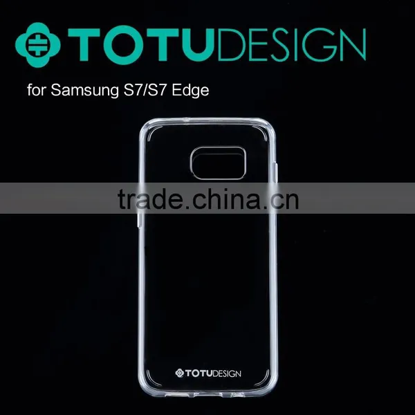 TOTU Wholesale Crystal Clear TPU+PC Phone Case for SAM S7/s7edge