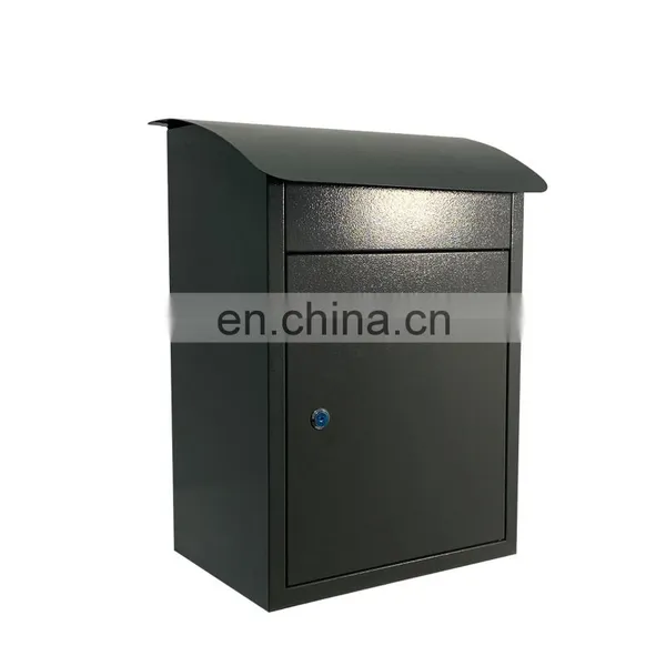 Wall Mount Locking Drop Box Steel Mailbox Anti-theft Design photo-4