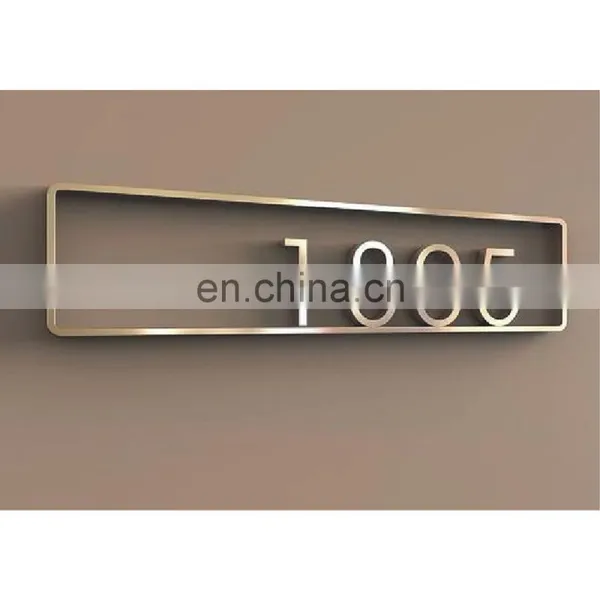 Hot Selling Good Quality Classic Design Lobby Office Wall Stainless Steel Letters Signs Signage photo-3