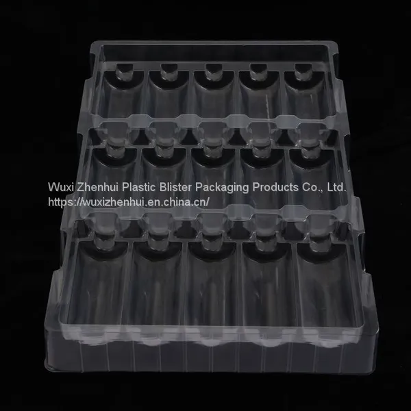 PET Thermoformed Plastic Blister Trays Vacuum Forming Battery Blister Packaging photo-2