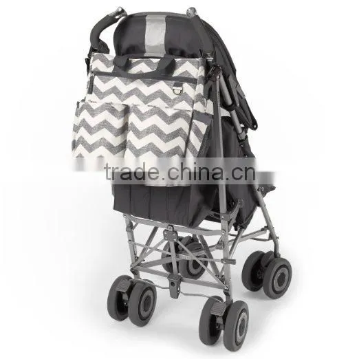 New Design Factory Price Polyester Material Chevron Baby Stroller Bag photo-3