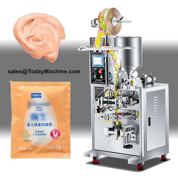 Automatic Vertical Shampoo Bag Filling Pouch Body Lotion Packaging Machine photo-3
