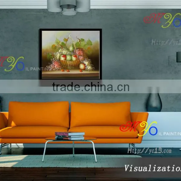 New Artwork Impressionist Handmade Fruit Oil Painting on Canvas Home Decor photo-4