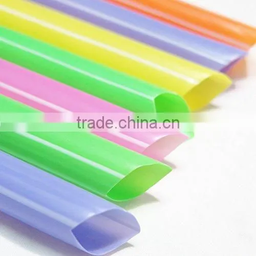 Disposable Plastic Bubble Tea Straws With Various Colors, Hot Sale Plastic Drinking Straw