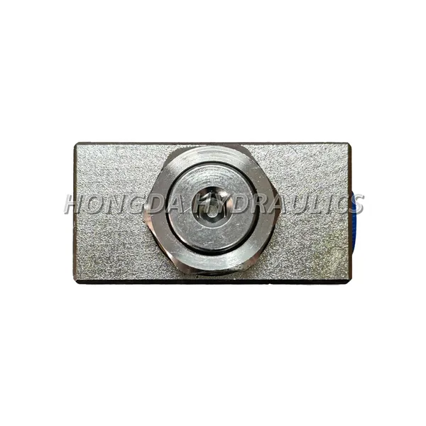 HongDa Brand Manufacturer Supply Hydraulic Cylinder Lock Crane Balance Valve Hydraulic Lock Solenoid Valve Lock Nut photo-4