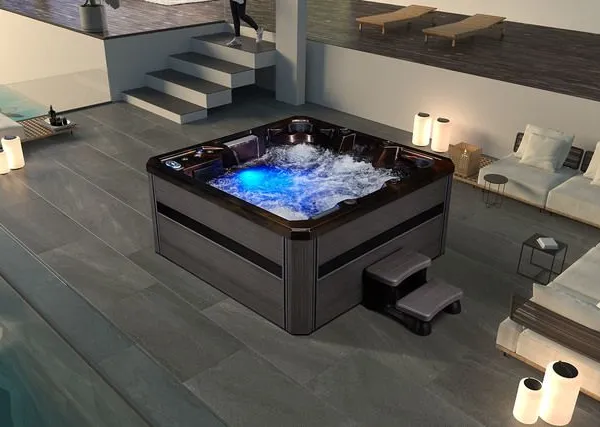 Outdoor Massage Hot Pipe 2 Person Outdoor Jacuzzi Spa Balboa Hot Tub Luxury Acrylic Massage Tub photo-1