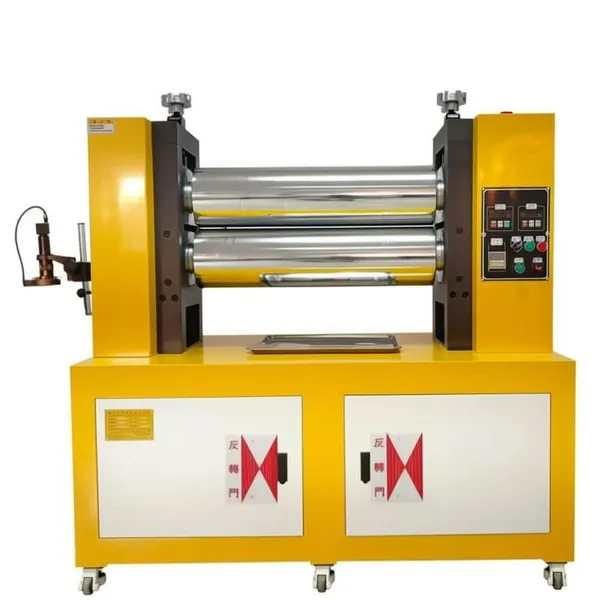 Three Roller Rubber Calender Machine/ Small Rubber Sheet Calender Price photo-2