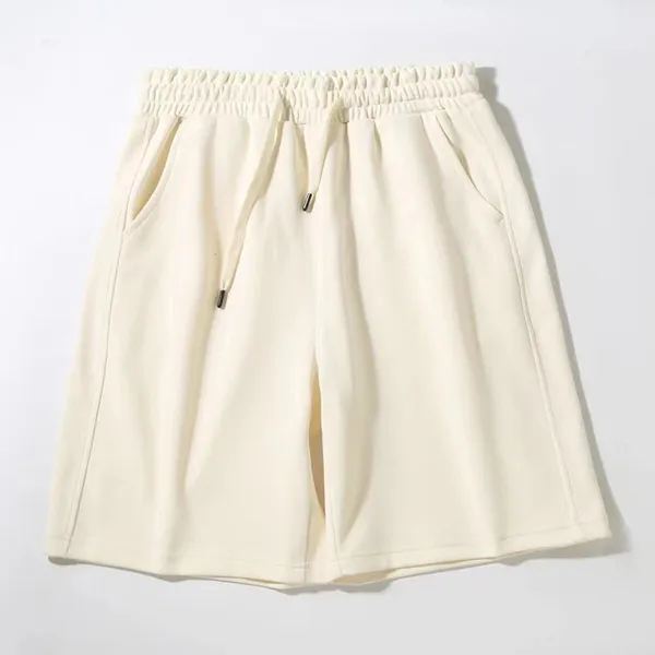 Men's Summer Simple and Loose Fitness Shorts - Basic Style Men's Solid Color Casual Shorts photo-4