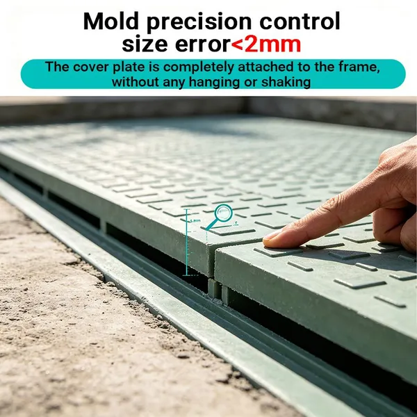 Arched FRP Fiberglass Tank Cover Rainproof Dustproof Composite Wastewater Tank Cover