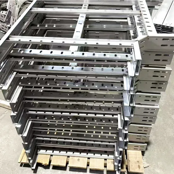 Hot Dip Galvanized Perforated Cable Tray 400mm Width 2.0mm Thickness for Industrial Cable Support